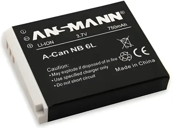 Ansmann A-Can NB-6L / Náhradní baterie / Li-Ion / 3.7V / 750mAh (5044453)
