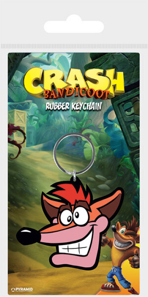 Klíčenka gumová Crash Bandicoot extra life