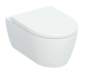 GEBERIT - iCon Závěsné WC se sedátkem SoftClose, TurboFlush, Rimfree, bílá 503.046.00.1