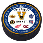 Mustang Puk NHL VINTAGE Textured Hockey puck - Original 6