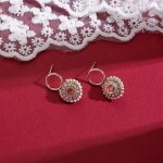 Náušnice Swarovski Elements Cataliana, Champagne