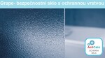 H K - Sprchové dveře MELODY D2 100 dvoukřídlé 96-100 x 195 sklo grape SE- MELODYD2100-319
