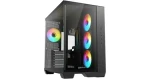 Sharkoon Steel Shark černá / Midi tower / ATX / 4x ARGB PWM 120 mm / 2x tvrzené sklo / USB-C 3.2 Gen 2 (4044951044924)