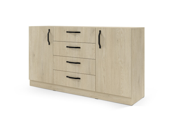 Komoda Braga BRK1 Barva korpusu: Dub Cremona, Úchytky: Kovové