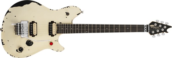 EVH LE Wolfgang Special Striped Series EB Distressed Ivory