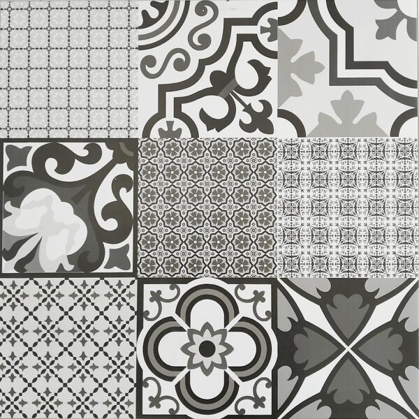 Dlažba Logos Negro Mix 58/58 Rekt.