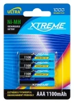 Xtreme AAA (R03) / Nabíjecí baterie / Ni-MH / 1100 mAh / 4 ks (82-602#)