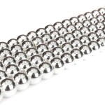 Syntetický hematit - stříbrný - třída AAA - ∅ 4 mm - 1 ks