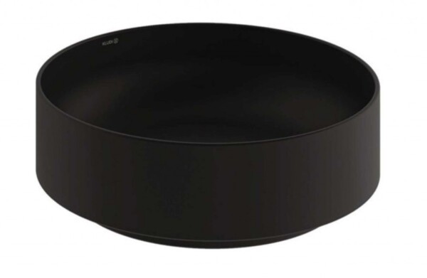 KLUDI - Resa R Umyvadlo na desku, průměr 40 cm, matná černá 58CW1039