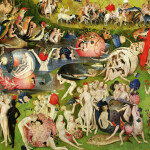 Nástěnný poznámkový kalendář 2026 NOTIQUE - Hieronymus Bosch, 30 x 30 cm