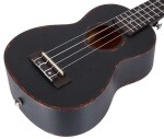 Cascha HH 2262 Premium Mahogany Ukulele Set Black