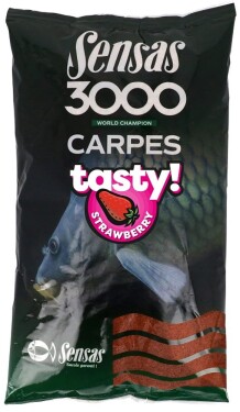 Sensas Krmítková směs 3000 Carp Tasty 1kg - Jahoda,Sensas Krmítková směs 3000 Carp Tasty 1kg - Jahoda