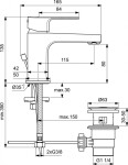 IDEAL STANDARD - Cerafine D Umyvadlová baterie s výpustí, chrom BC684AA