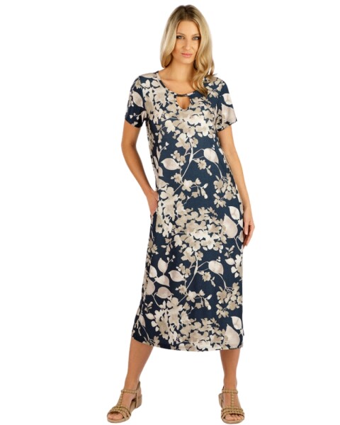 Dámské elegantní šaty Litex 5F057 květy