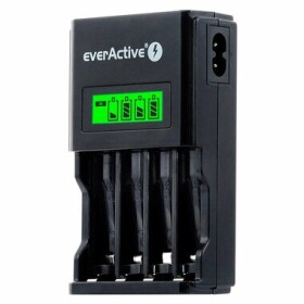 EverActive NC-450 Black Edition / Nabíječka baterií / až 4 baterie AAA nebo AA / LCD / Ni-MH (NC450B)