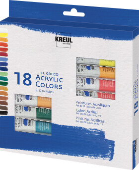 KREUL akrylové barvy el Greco 18x12 ml