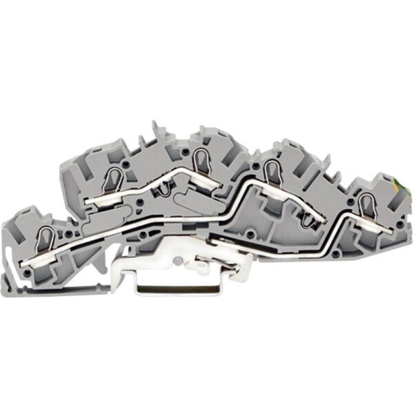 WAGO 2005-7645 patrová instalační svorka 6.20 mm pružinová svorka osazení: L, L, Terre šedá 1 ks