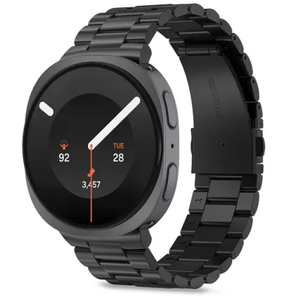 Tech-Protect Nerezový řemínek pro Samsung Galaxy Watch černý / Řemínek / 40/44/46 mm / Nerezová ocel