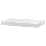 Polička nástěnná 40 cm, MDF, barva bílý mat, baleno v ochranné fólii