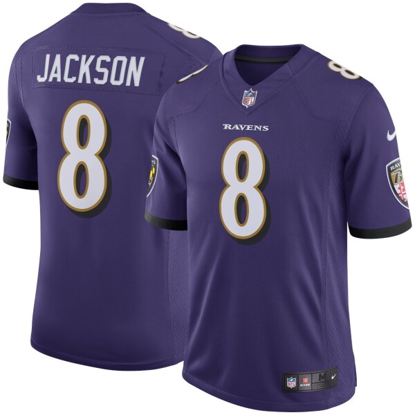 Nike Pánský dres Baltimore Ravens NFL Lamar Jackson #8 Speed Machine Limited - Fialová Velikost: XL