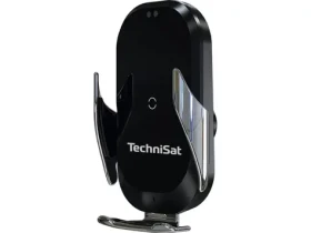 TechniSat Smartcharge 3 Nabíjecí držák telefonu do auta černá / do mřížky / Qi / USB-C / 15W (V058K)