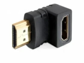 Delock adaptér HDMI A samec - samice / pravoúhlý / dole (65071)