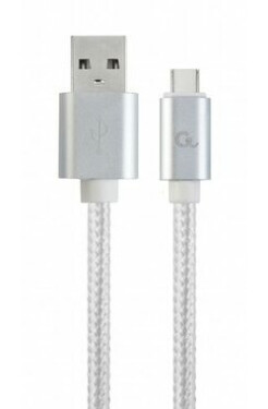 Gembird CCB-MUSB2B-AMCM-6-S USB-C kabel 1.8 m stříbrná / USB 2.0 A (M) - USB-C (M) (CCB-MUSB2B-AMCM-6-S)