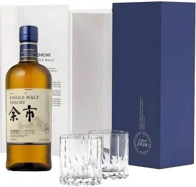 Nikka Yoichi se skleničkami Riedel / Whisky single malt / Japonsko / 45 % / 0,7 l (3700597362037)