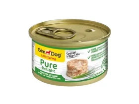 GIMBORN GimDog PURE DELIGHT kuřecí s jehněčím 85g / Konzerva pro psy (4002064513188)