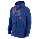 Nike Pánská mikina New York Mets MLB Knockout Script Full-Zip Hoodie Velikost: XL