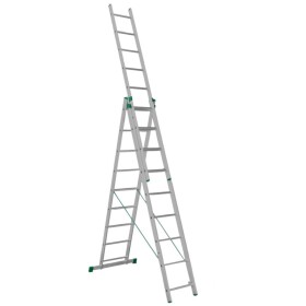 Žebřík AL, trojdílný, 3x 9 příček, 5,69m, ALVE EUROSTYL 7609