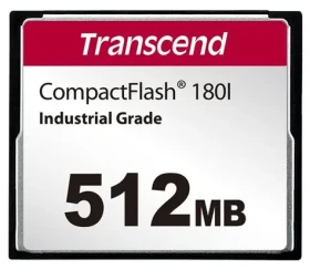 Transcend CF180I Compact Flash Karta 512MB / R: 85MBs / W: 70MBs (TS512MCF180I)
