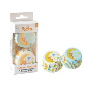 Decora košíčky na muffiny Medvídek s měsíčkem (36 ks)