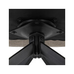 Židle jídelní, taštičkové pružiny v sedáku, 180° otočný mechanismus, lanýžová voděodolná látka, černý kov