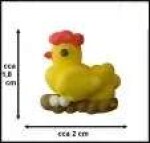 Fagoš Cukrové ozdoby Slepička žlutá 12 ks