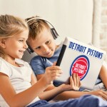 Samolepka Detroit Pistons NBA Multi-Use Set (3 ks)% 1 ks