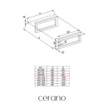 CERANO - Deska pod umyvadlo Navira Pro + 2 konzole pod desku - bílá matná - 80x46x3,6 CER-606021