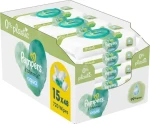 Pampers Harmonie Aqua Plastic Free Vlhčené ubrousky 720ks (15 x 48 ks) (8006540510247)