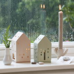 Räder Kameninový svícen Flower Beige, béžová barva, keramika