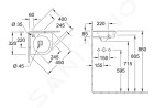 VILLEROY & BOCH - O.novo Umývátko rohové 320x320 mm, bez přepadu, 1 otvor pro baterii, alpská bílá 73103301