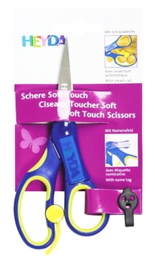 Heyda Nůžky dětské Soft Touch špičaté 11 cm