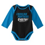 Outerstuff Dětské body Carolina Panthers NFL Born to Play Baby Body Set (2 ks)