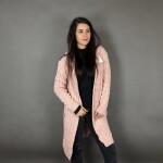 HOSH Jednobarevný kardigan BELLA Barva: Šedá