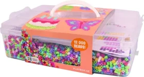 PLAYBOX Zažehlovací korálky v kufříku Happy mix 12000 ks