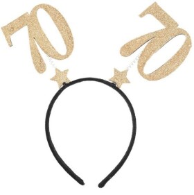 Mojeparty Čelenka - 70 - zlatá