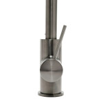 Dřezová baterie SAT Aurum s vytahovací sprškou, 2 proudy broušený gun metal SATBAUR286BGM SATBAUR286BGM
