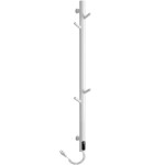CERANO - Elektrický sušák ručníků Ramus, s displejem - 160W - bílá lesklá - 1400x30 mm CER-679310