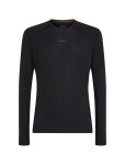 Pánské merino tričko s dlouhým rukávem ICEBREAKER Mens 125 ZoneKnit LS Crewe, Black velikost: L