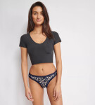 Dámské kalhotky GO Crush String C3P - BLUE - modré M008 - SLOGGI BLUE L