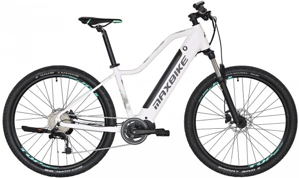 MAXBIKE TORVI, barva bílá, pneu 27,5", rám baterie 16,75Ah/603Wh